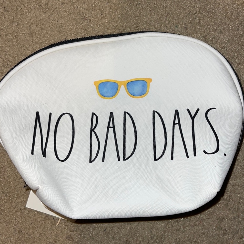 No Bad Days Rae Dunn Cosmetic Pouch